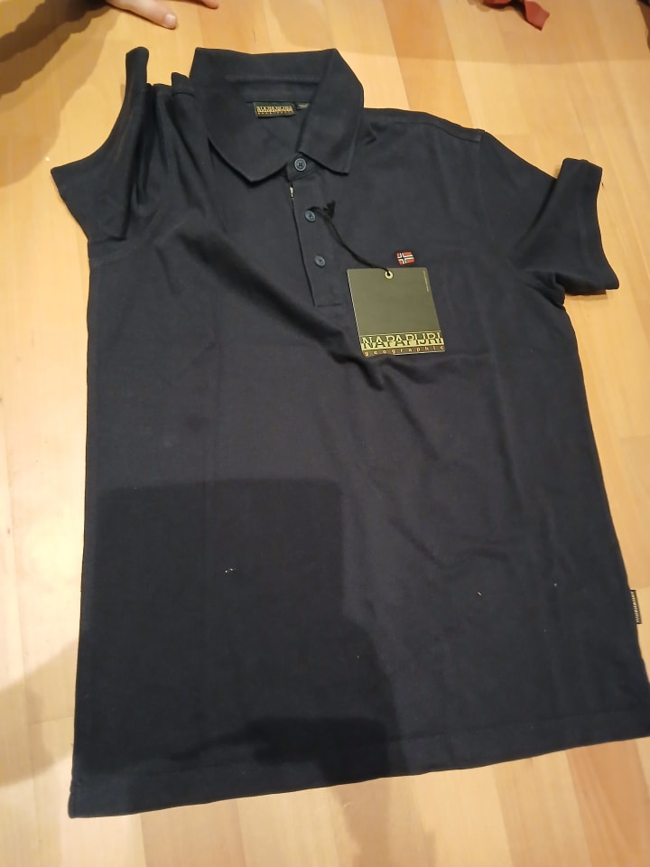 Napapijri Shirt in Dunkelblau günstig kaufen M