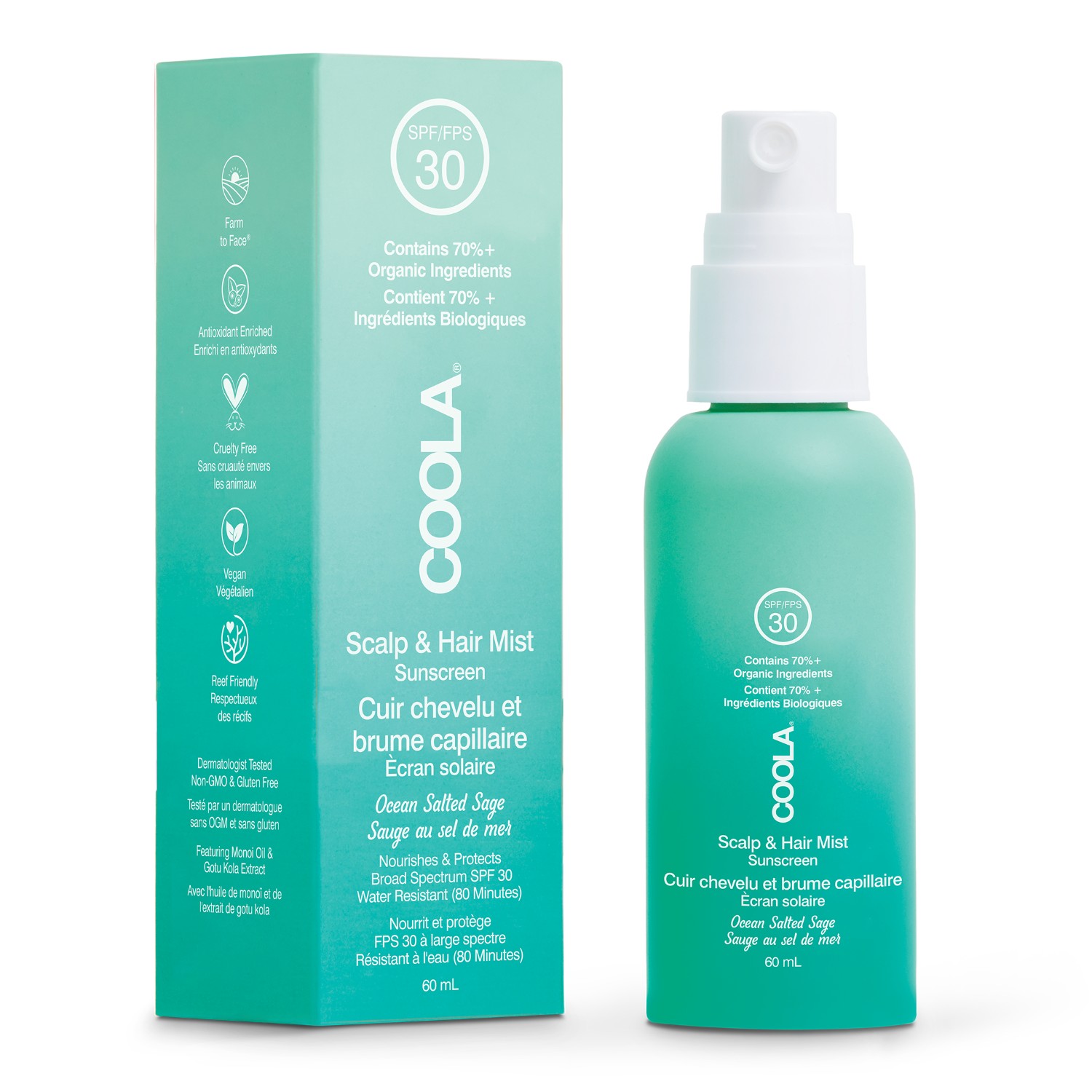 SPF 30 ORGANIC SCALP & HAIR MIST