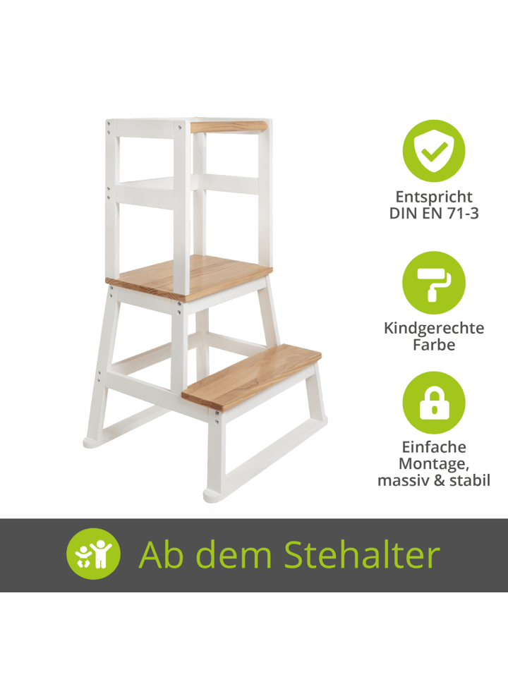 BOMI Lernturm Swubi in Natur / weiß günstig kaufen onesize