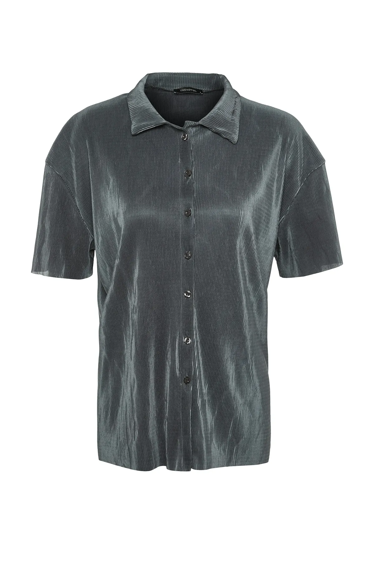 Trendyol Collection  Hemd - Grau - Relaxed Fit