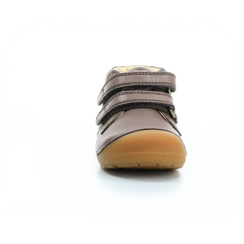 Bundgaard Petit Velcro Brown dunkel braune Mid Cut Barfußschuhe