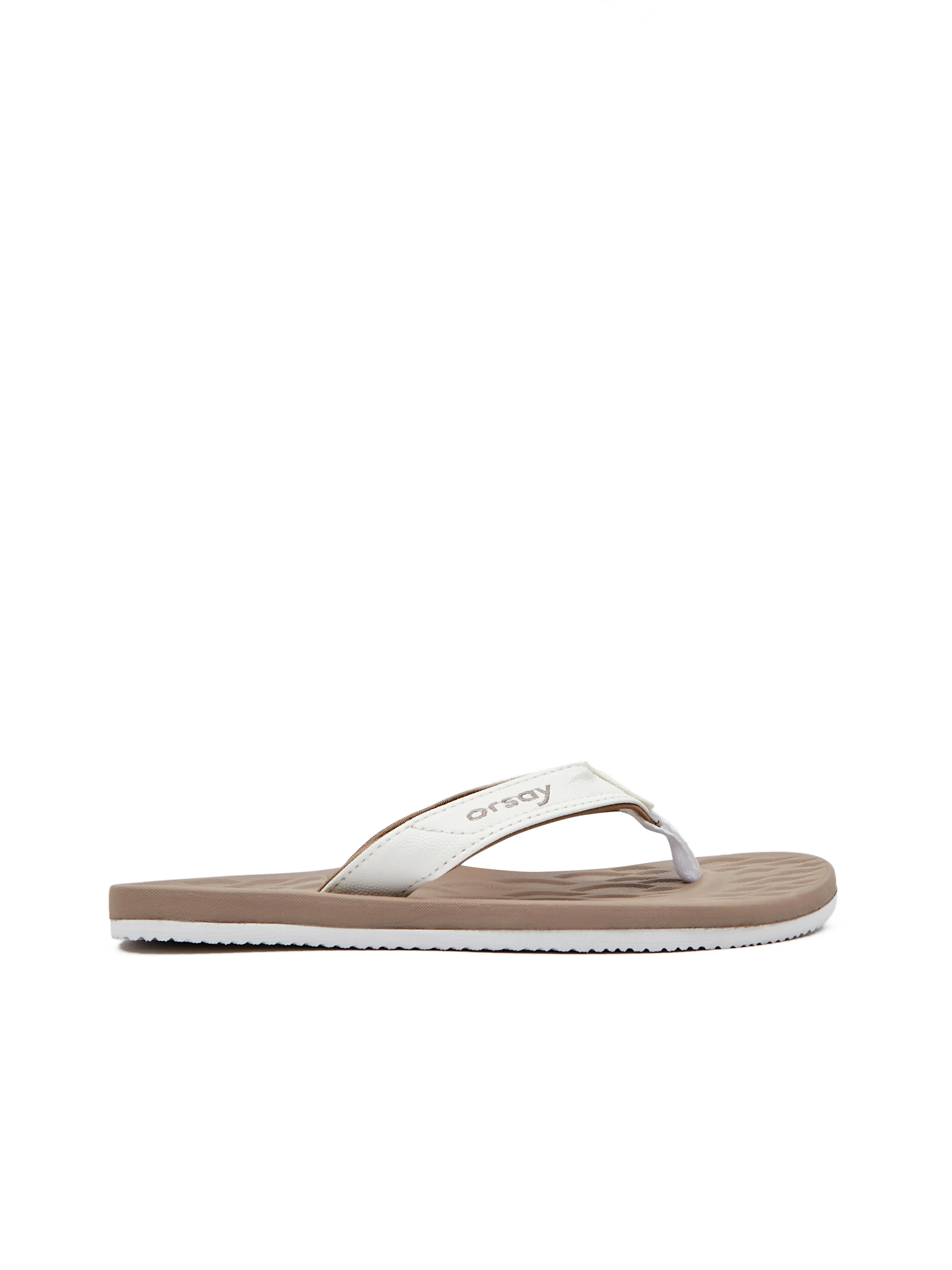Weiße und beige Damen-Flip-Flops ORSAY