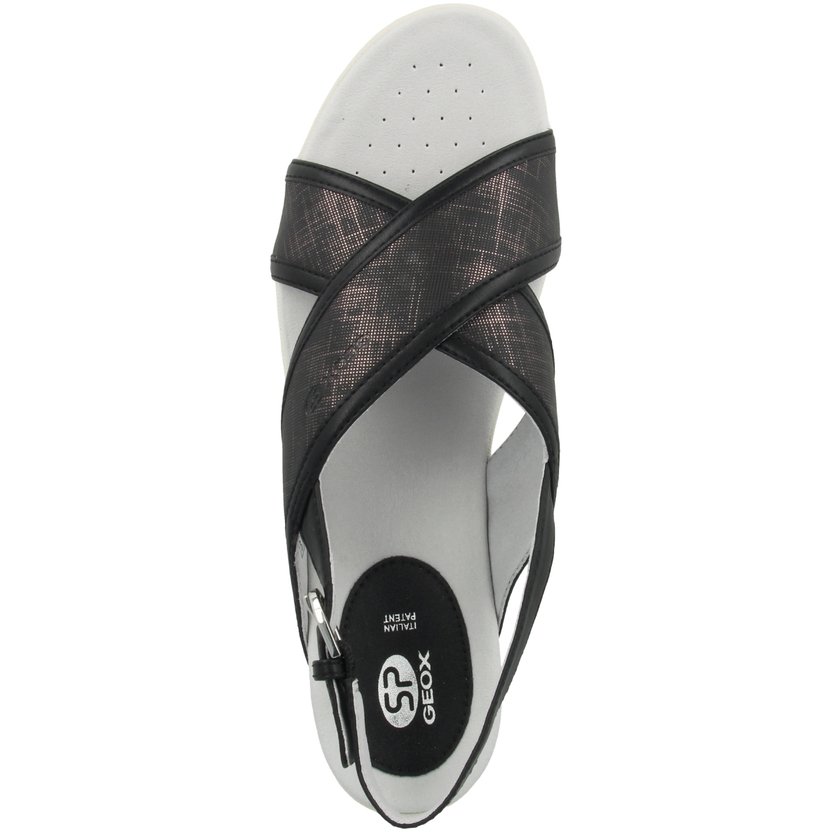 Geox D Sand Sandale schwarz