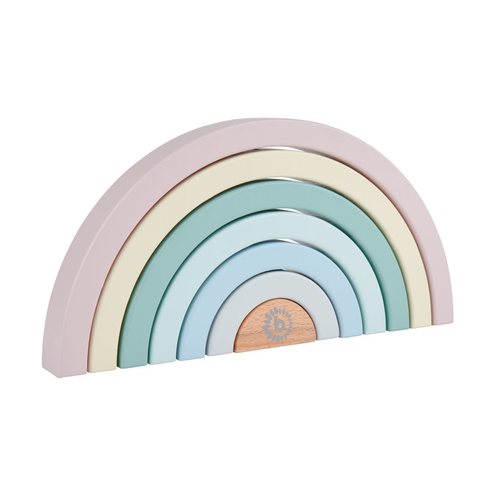 Spielzeug Regenbogen Holz rosa