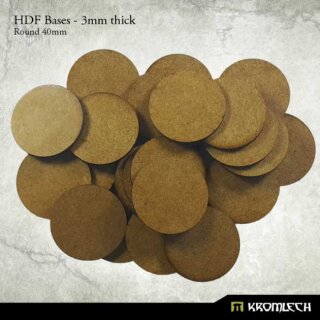 HDF Bases Round 40mm (25)