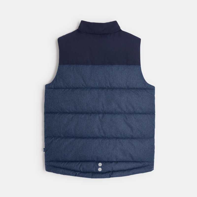 Doudoune bicolore sans manche bleue garçon