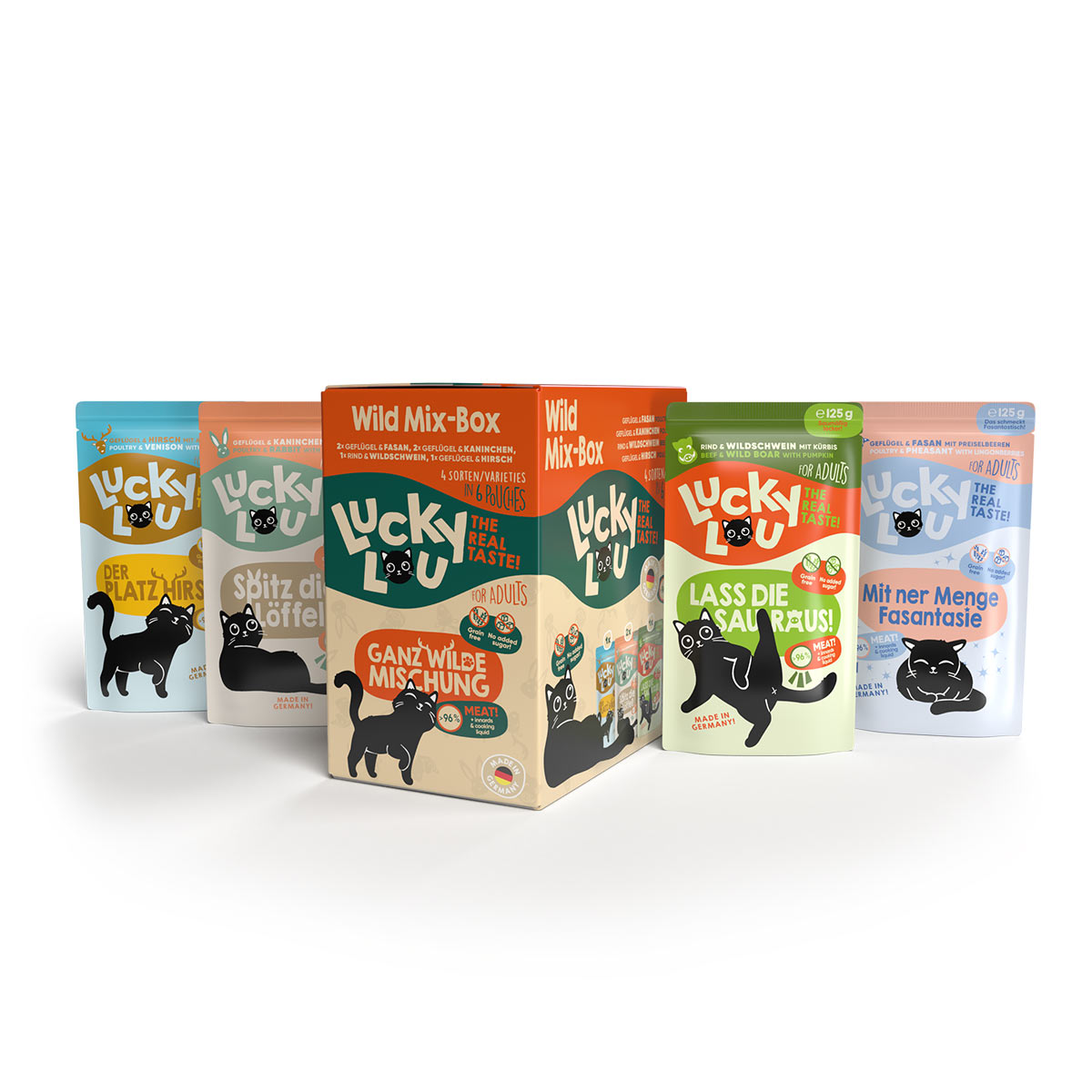 Lucky Lou Lifestage Adult Wild-Mix 6x125g kaufen bei ZooRoyal