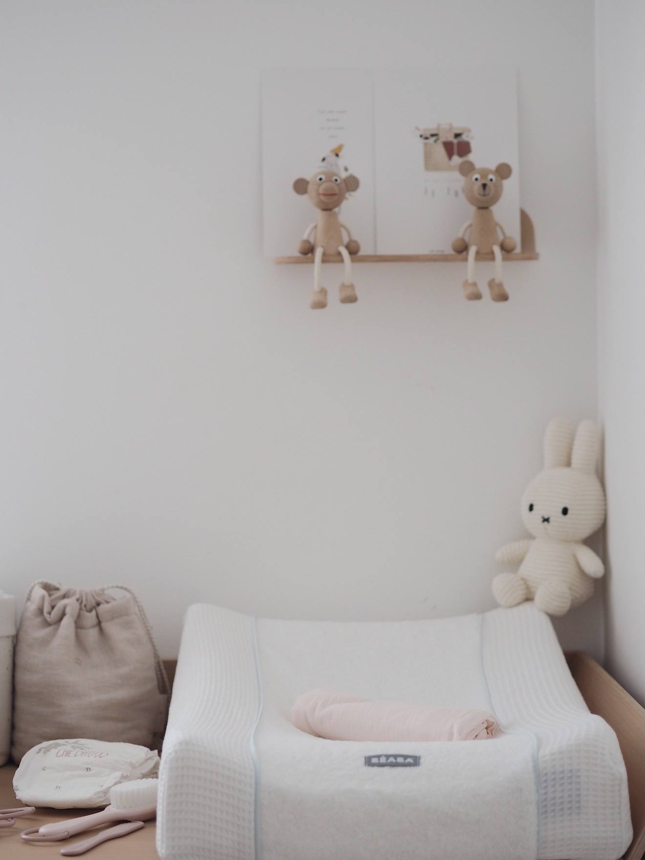 Drap-housse pour matelas à langer BEABA Sofalange light mist