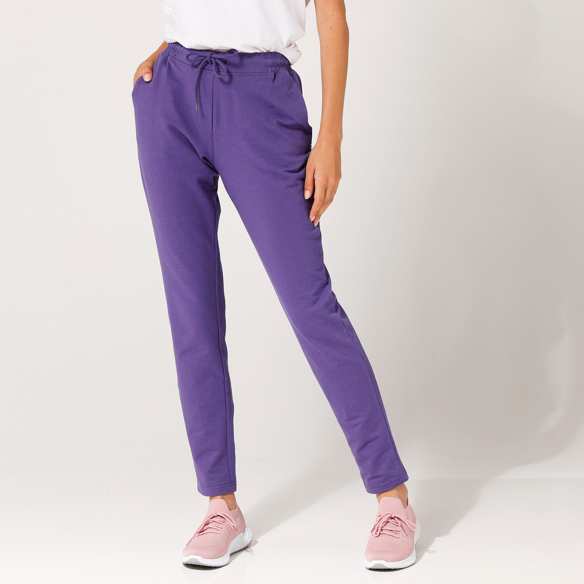 Joggpant élastiqué en molleton