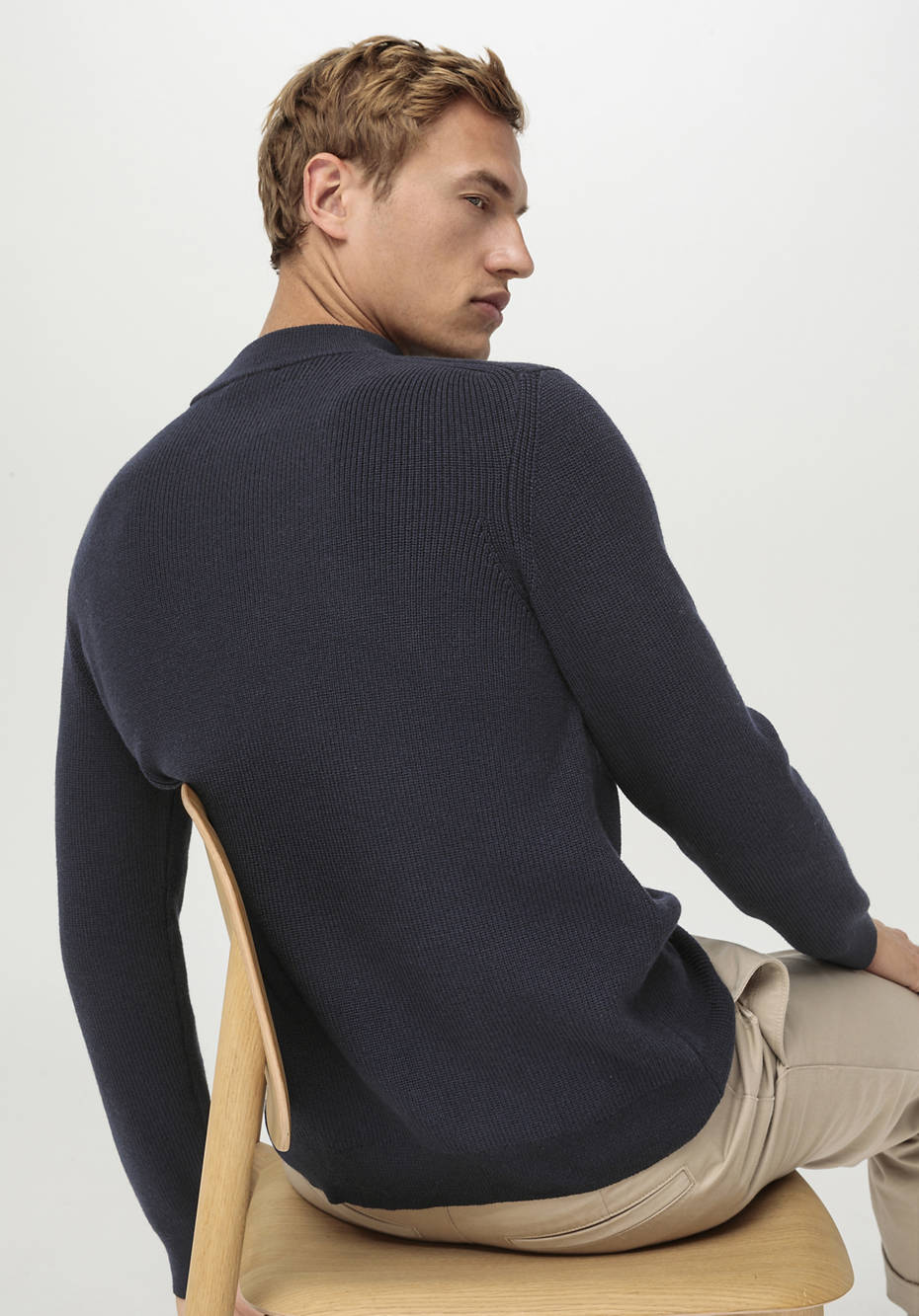 Pullover aus Bio-Merino und Bio-Baumwolle