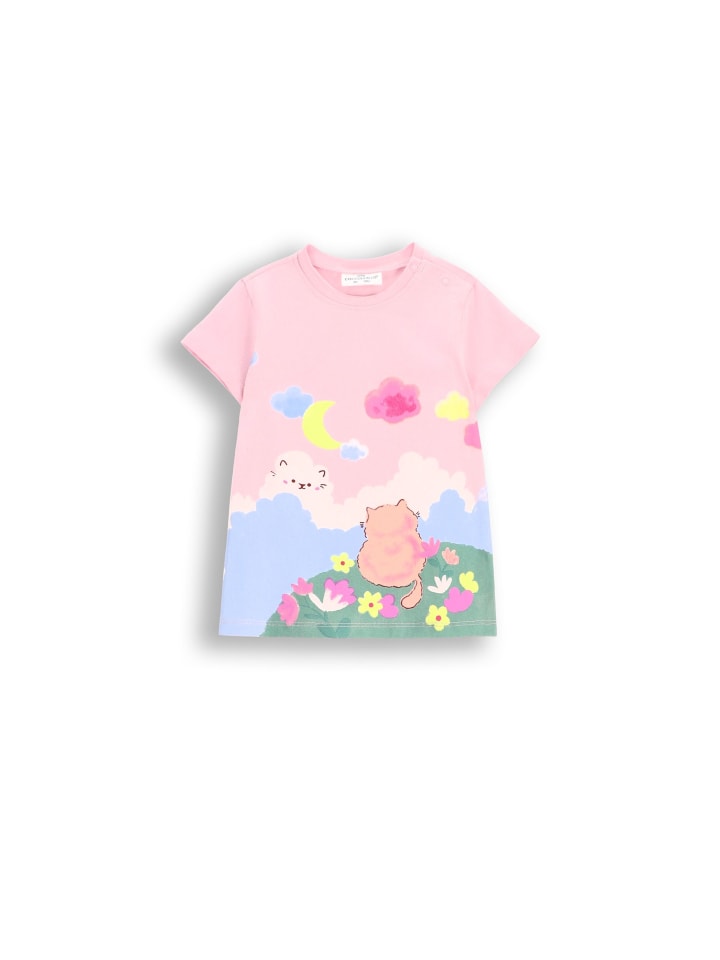 Coccodrillo T-Shirt mit kurzem Ärmel in rosa günstig kaufen