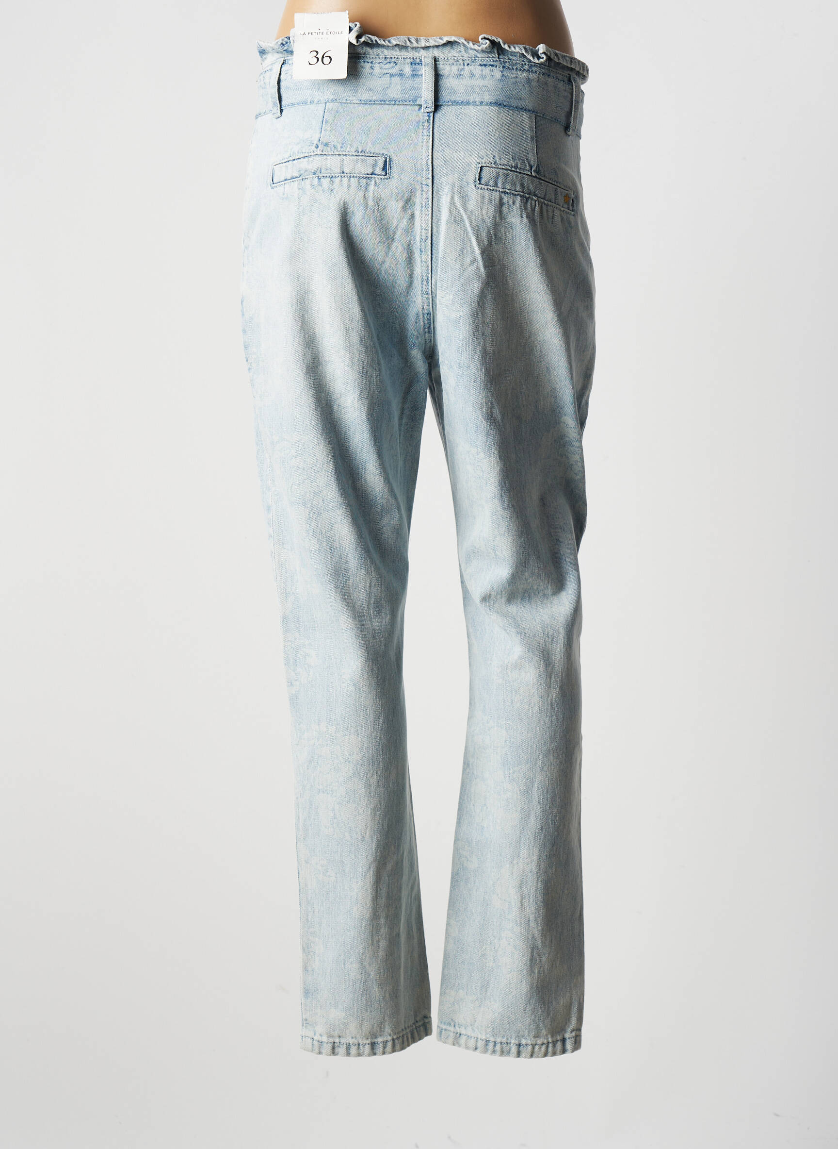 La Petite Etoile Jean Mom Femme couleur bleu