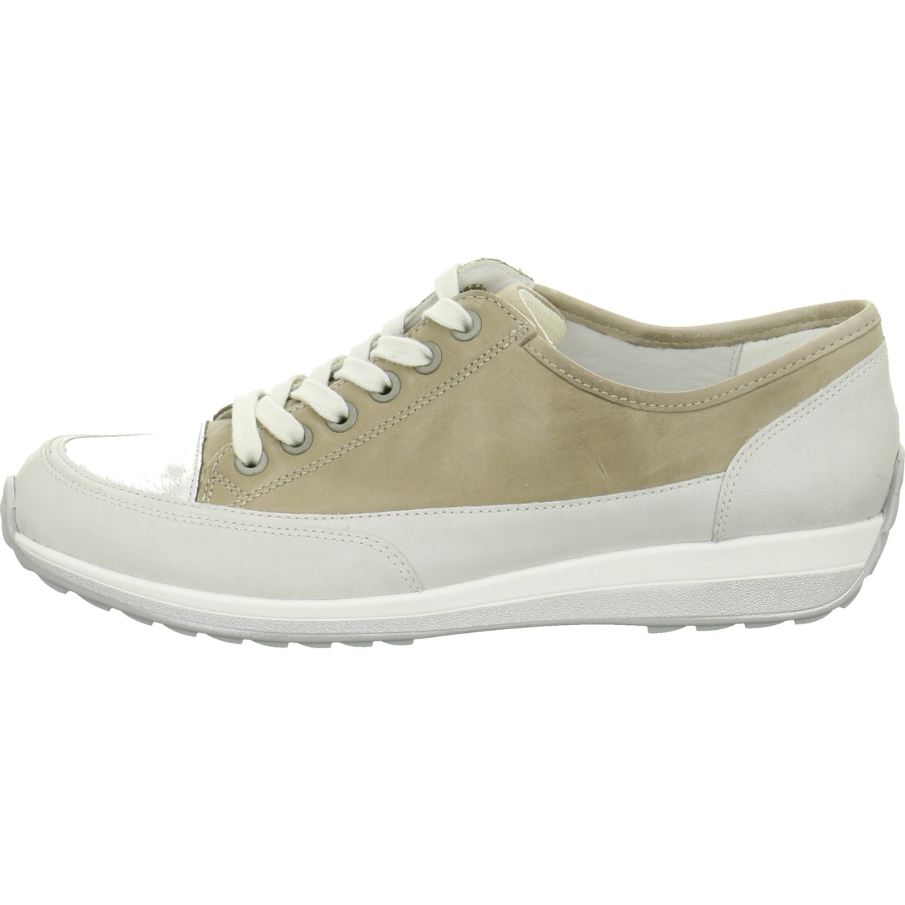 ARA Freizeit Schnürer grau cloud/silver/fossil Sportycalf