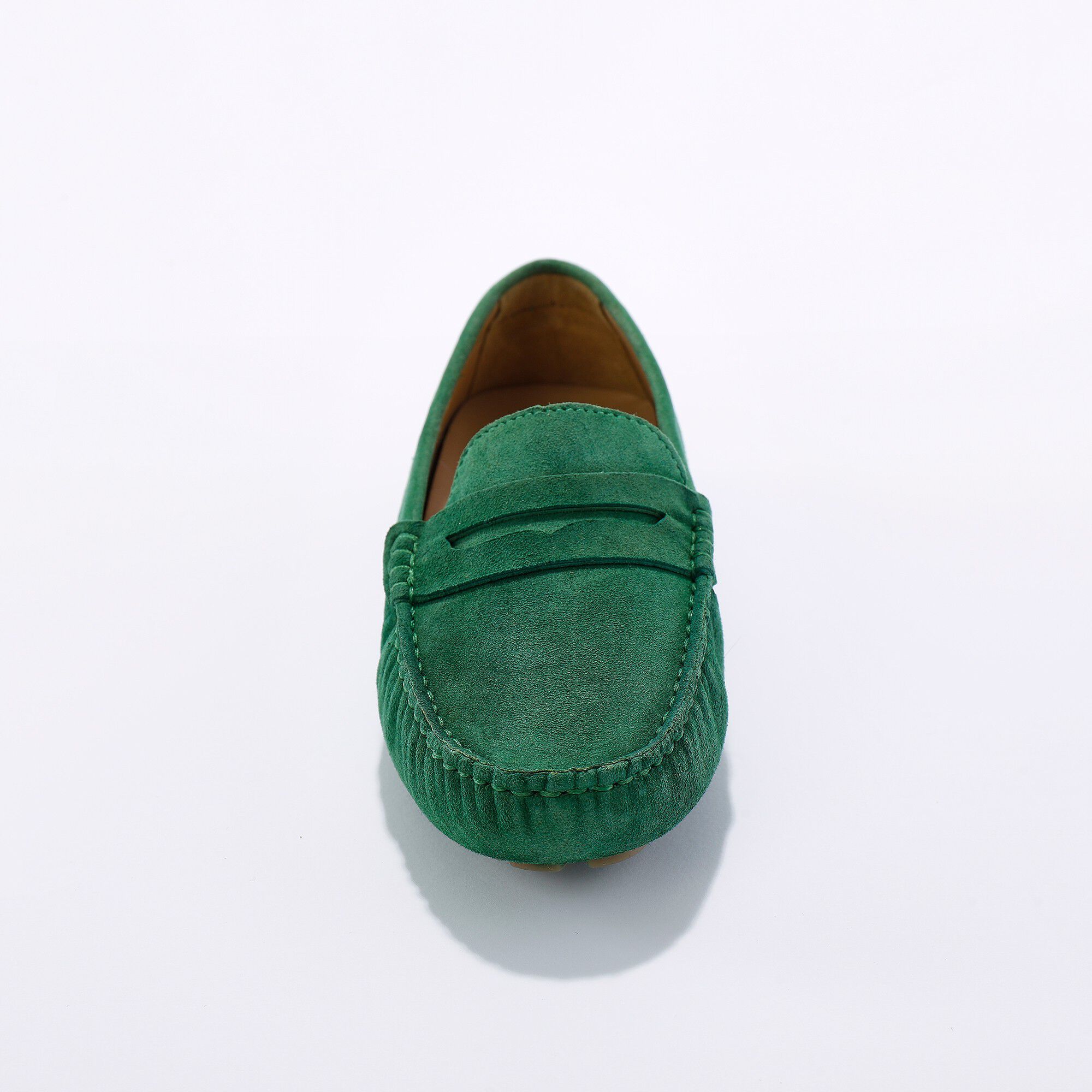 Mocassins en cuir velours