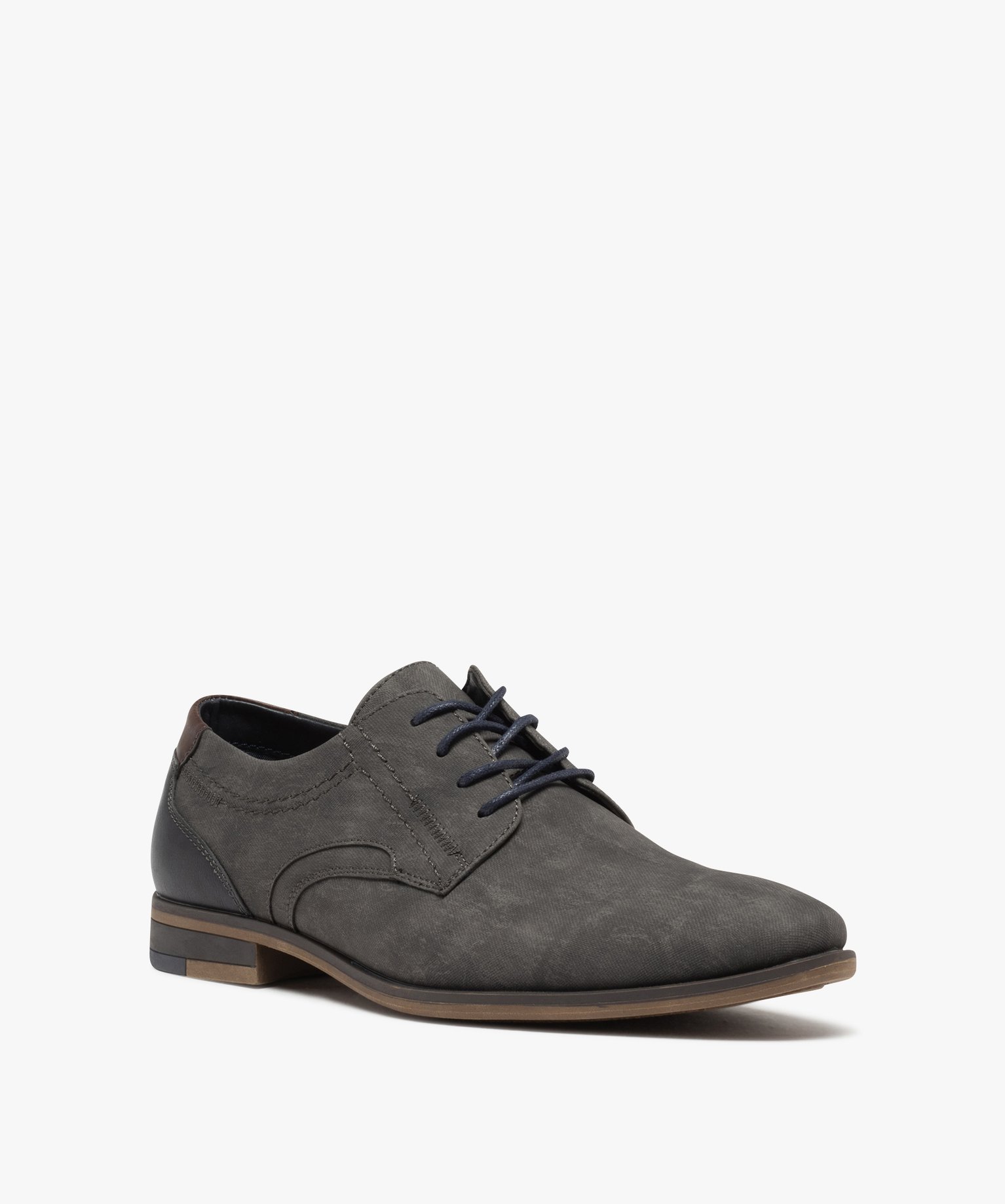 Derbies homme en suédine unie gris | GEMO