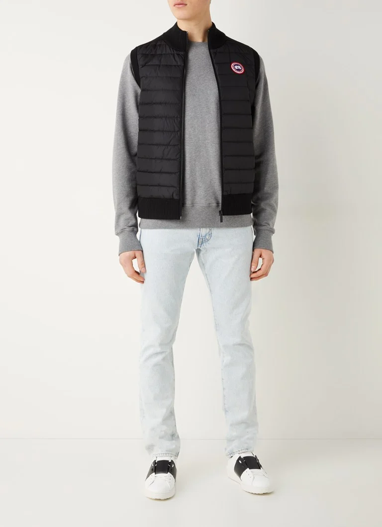 Γιλέκο Canada Goose Hybridge Fine Knit από μαλλί με καπιτονέ μπροστινό μέρος