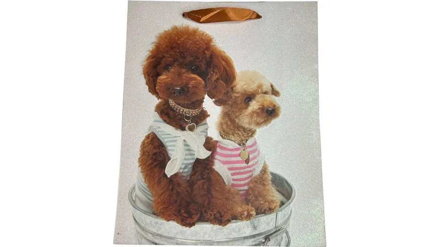 BOCK Geschenktüte gross Hunde 32 x 26 x 12cm sortiert