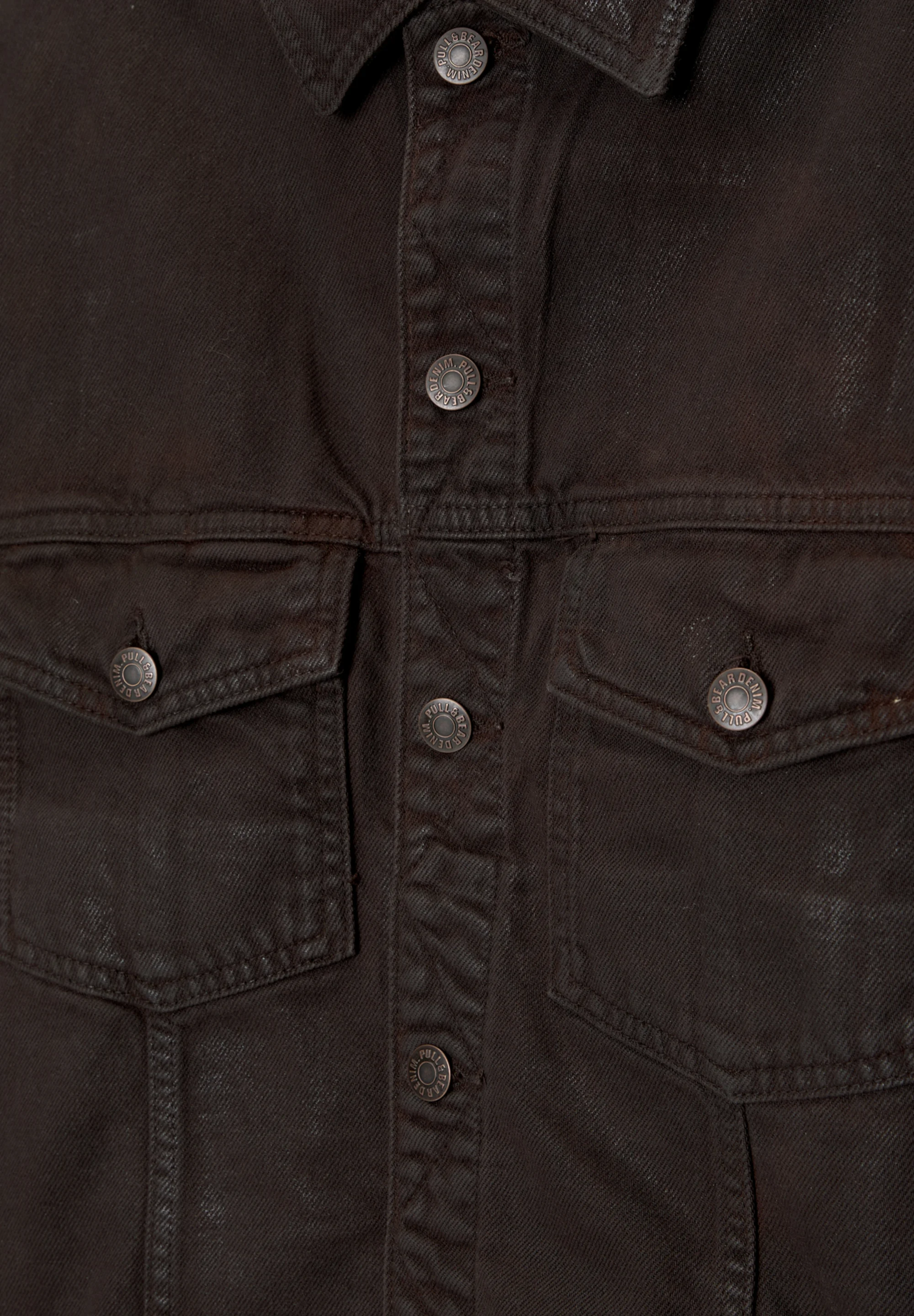PULL&BEAR ACABADO ENCERADO - Chaqueta vaquera