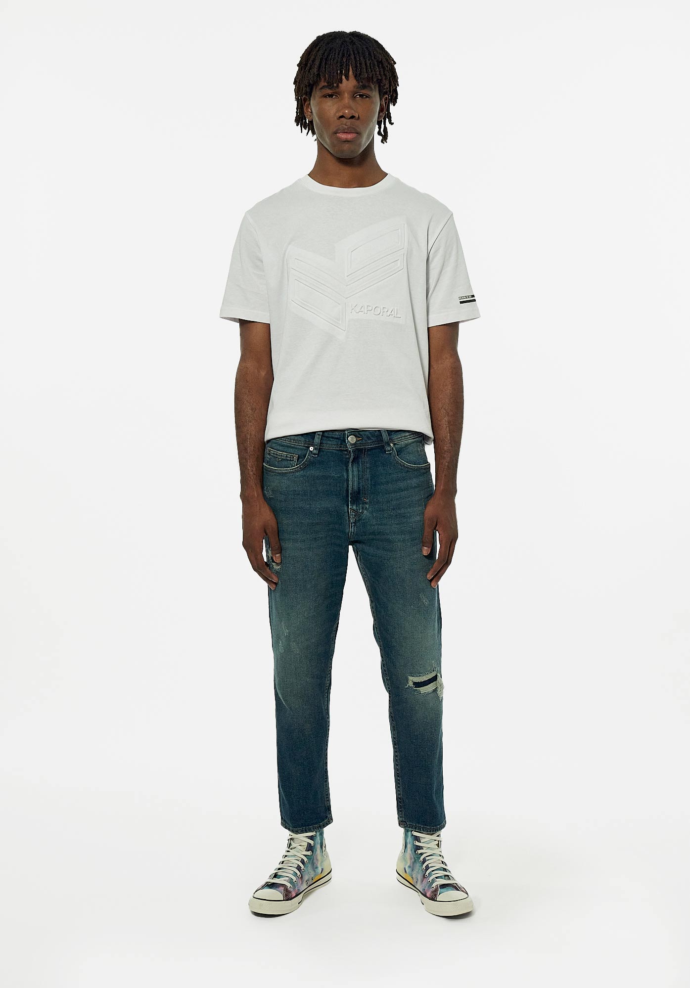 ROBIN  Jean loose cropped Homme