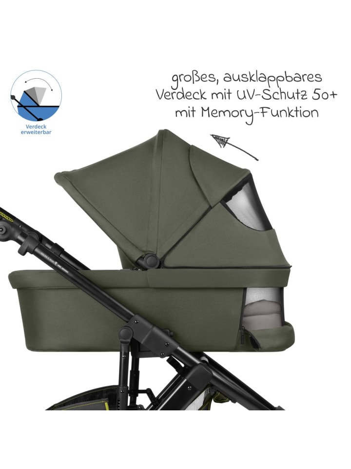 ABC-Design Kombi-Kinderwagen Salsa 5 Run - inkl. Babywanne, in gruen günstig kaufen onesize