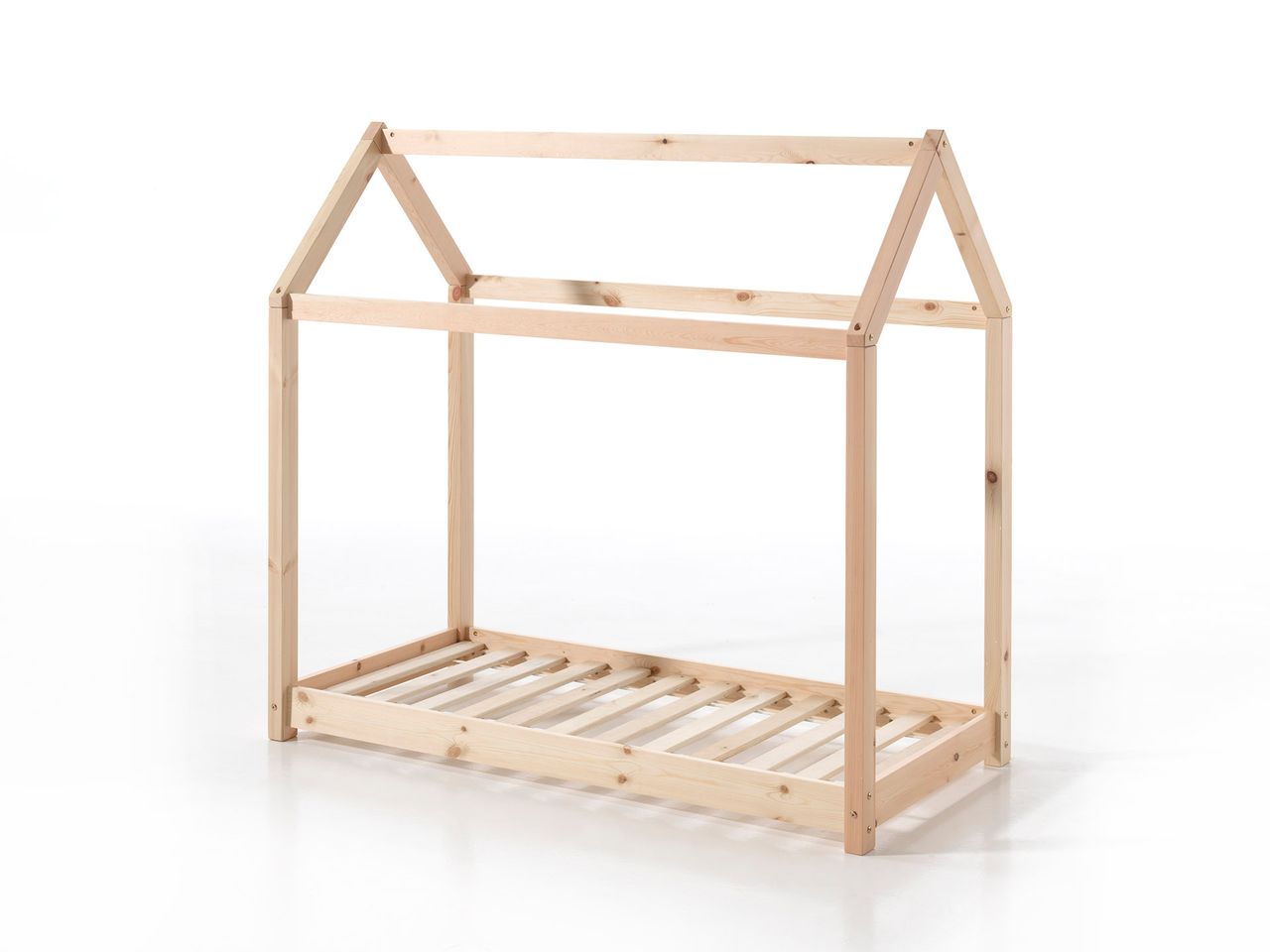 VIPACK Hausbett Liegefläche 70 x 140 cm natur