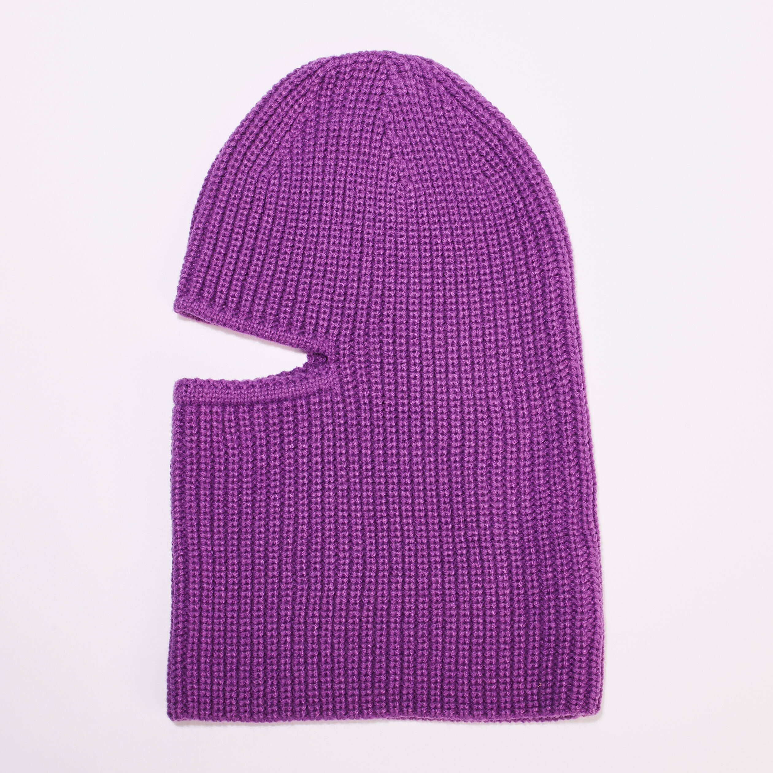 Cagoule tricotée violet foncé femme | Cache Cache
