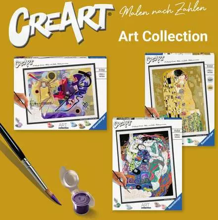 CreArt ART Collection: Gelb, Rot, Blau (Kandinsky) - Malen nach Zahlen für Erwachsene