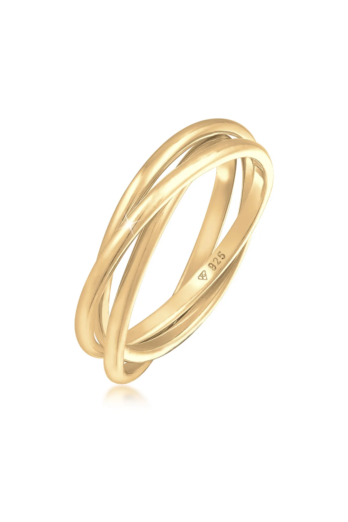 ELLI  Ring Wickelring Trio Trini Basic 925 Silber
