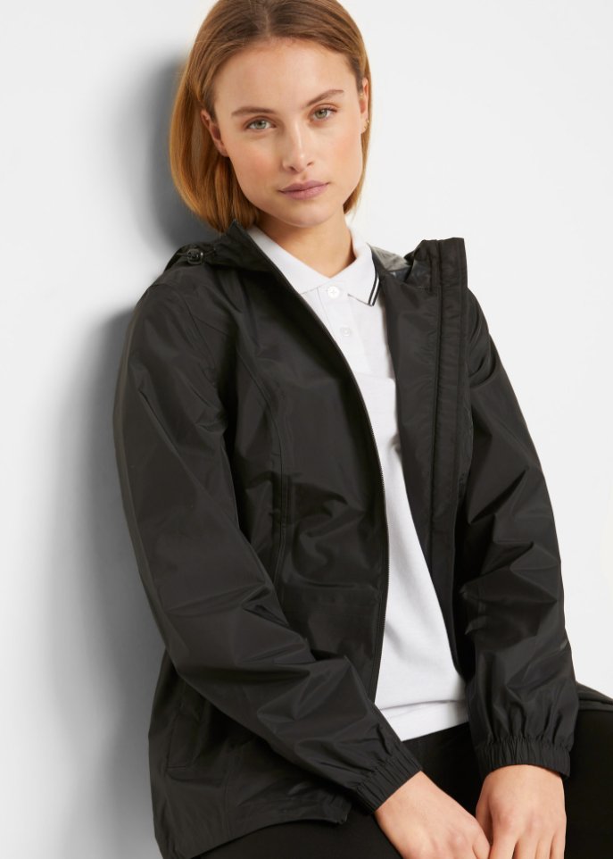 Ultraleichte Regenjacke mit integrierter Tasche zum Verstauen