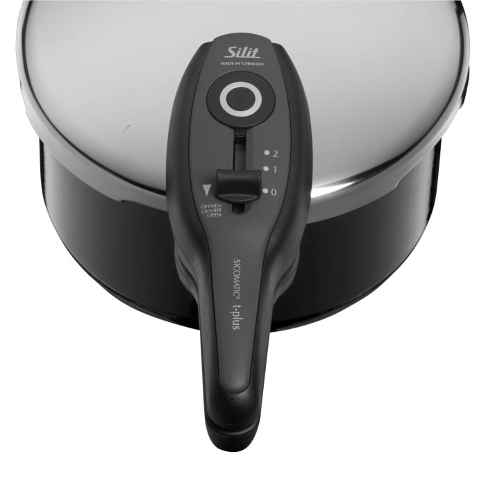 Silit Silargan® Sicomatic t-Plus Schnellkochtopf-Set 4,5 l und 3,0 l, Black