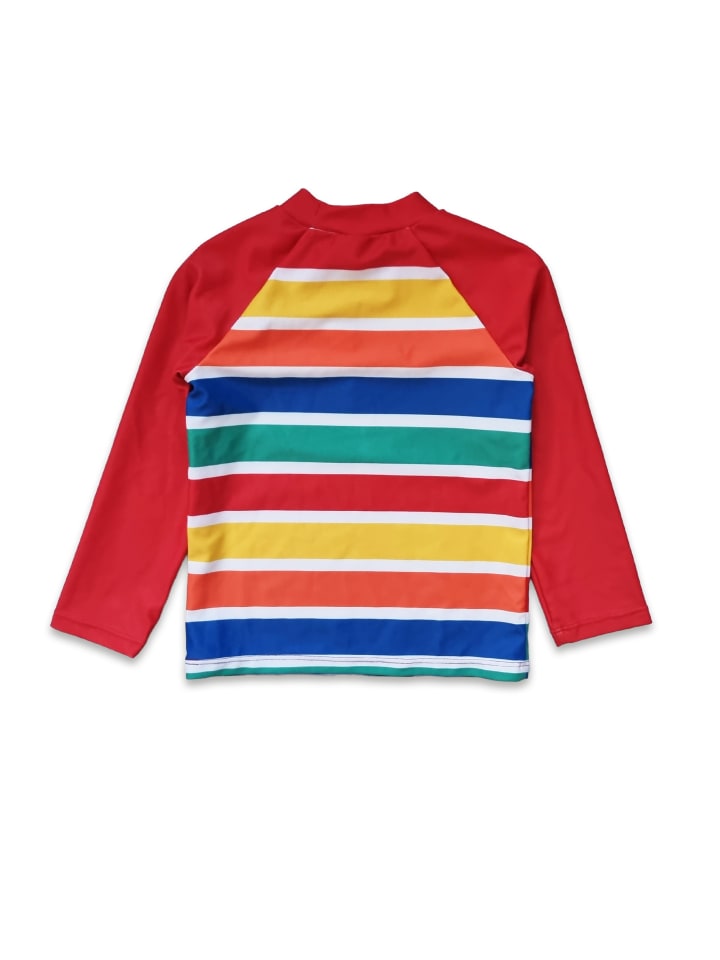 Toby Tiger Badeshirt mit Happy Streifen in bunt günstig kaufen