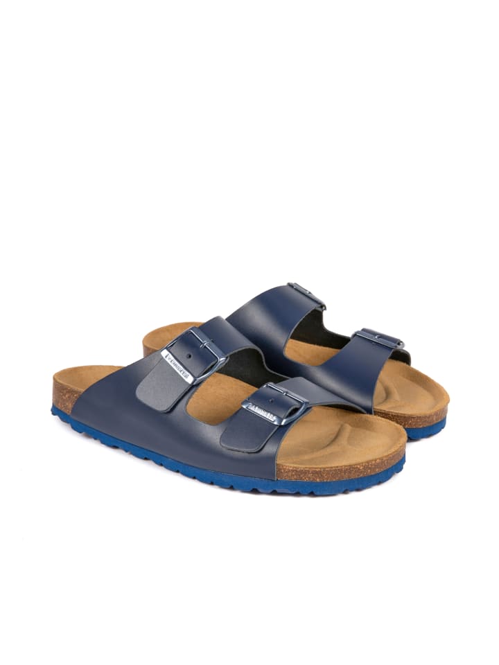 babunkers Pantoletten  in blau günstig kaufen