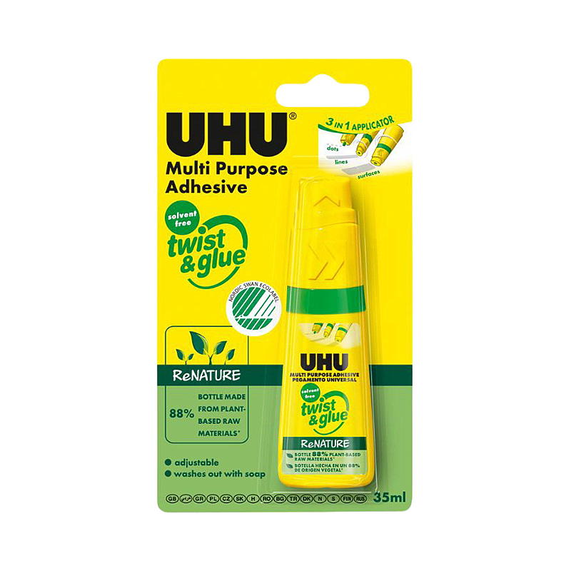 UHU Universallim 35 ml Twist & glue Svanemerket