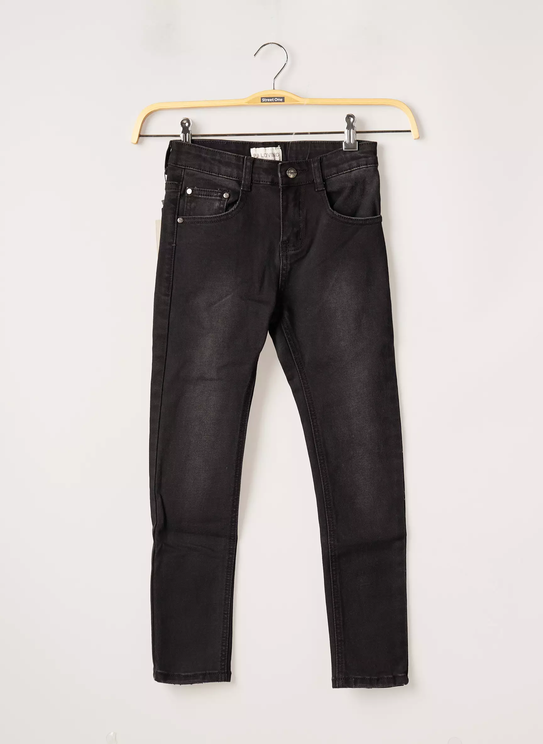 Pm Loving Jeans Coupe Slim Garcon couleur noir