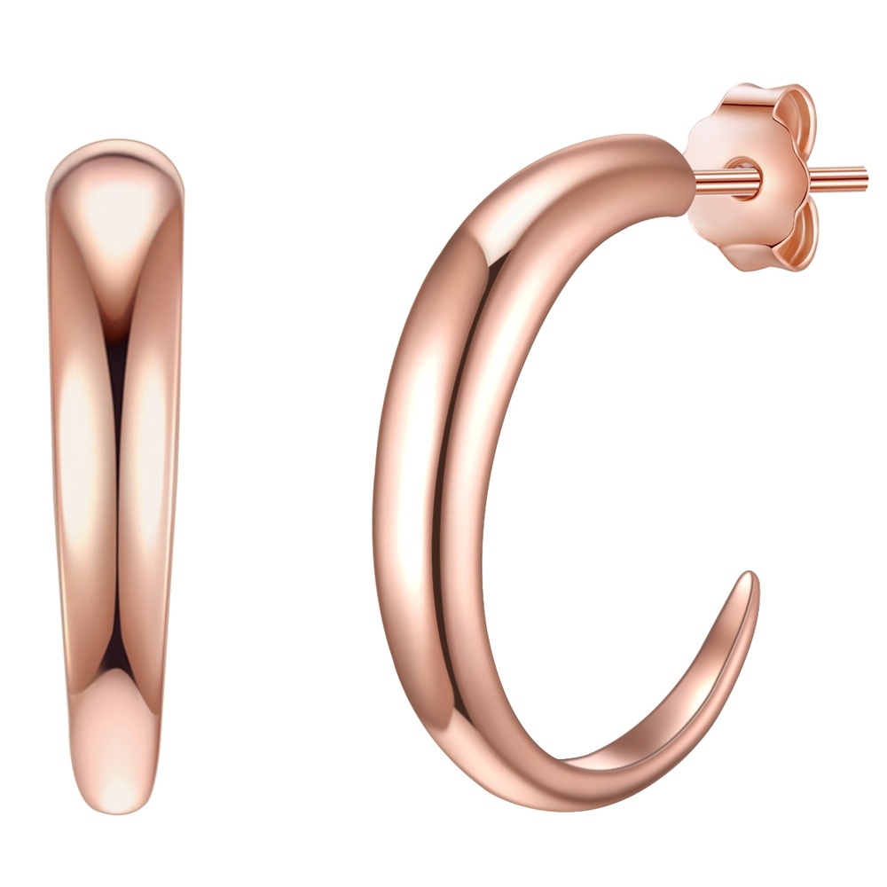 Glanzstücke München Créoles en argent Argent sterling en Or rose Boucles d'oreilles