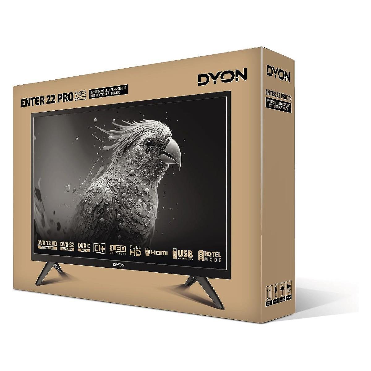 Dyon Enter 22 PRO X2 LED-Fernseher (55 cm/22 Zoll, Full HD)