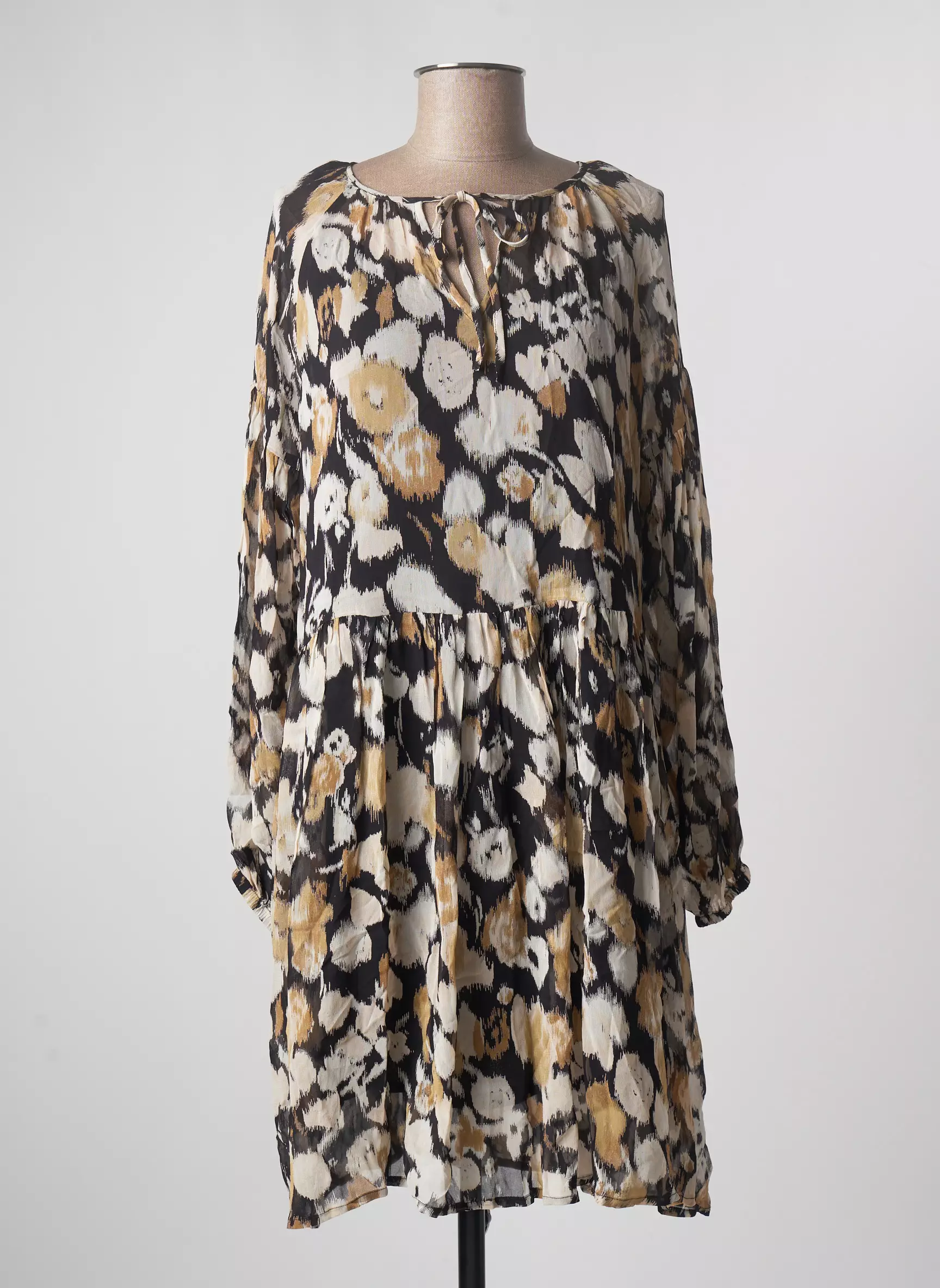 B Young Robes Mi Longues Femme couleur noir