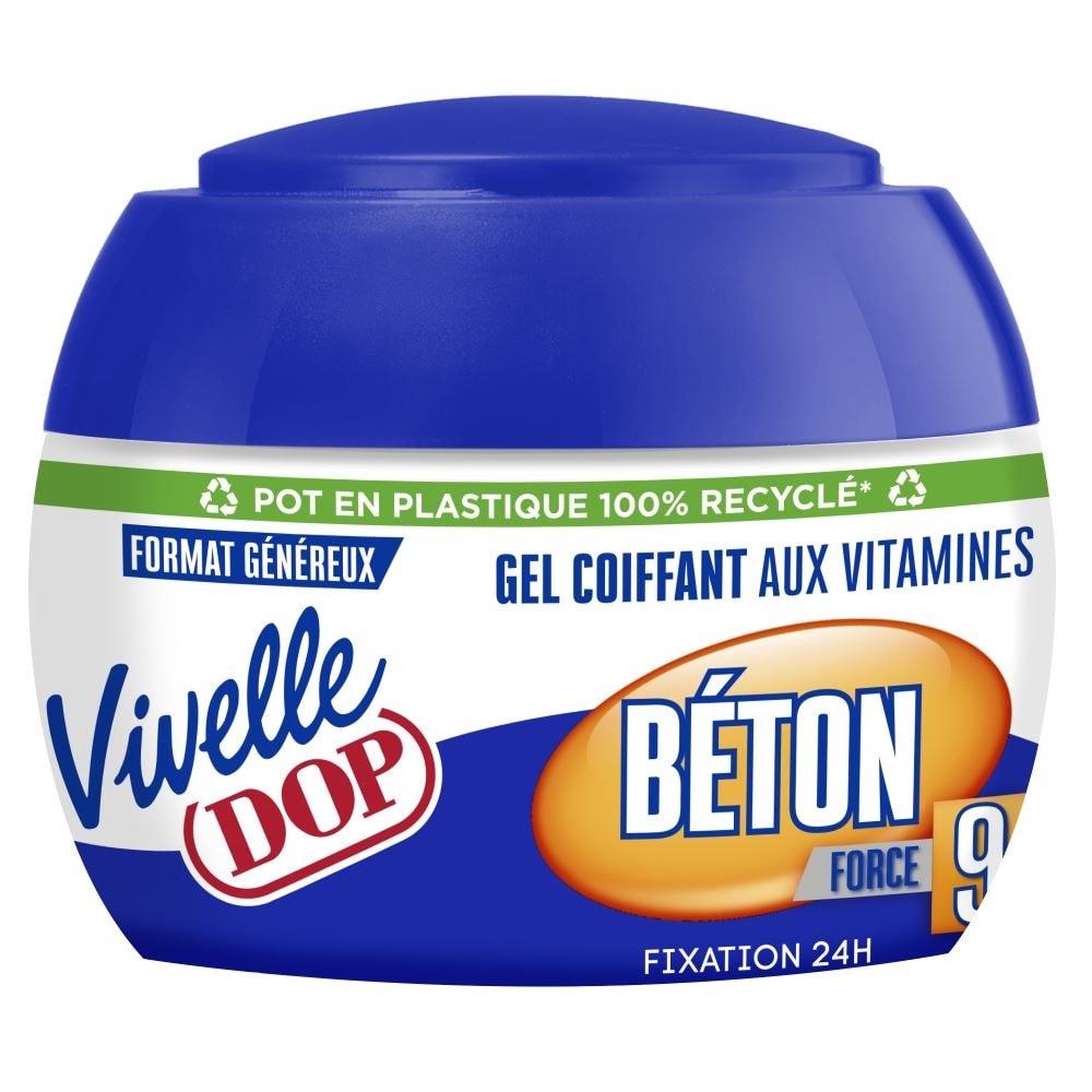 DOP Fixation Béton Gel Coiffant aux Vitamines Fixation Béton Force 9 Format Généreux