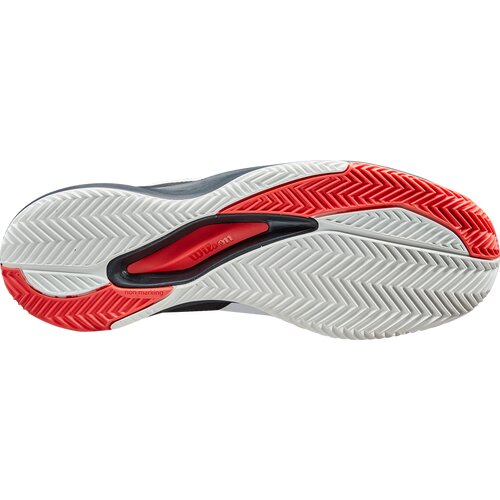 HERREN TENNISOUTDOORSCHUHE RUSH PRO ACE CLAY WH/BK/POPPY RED
