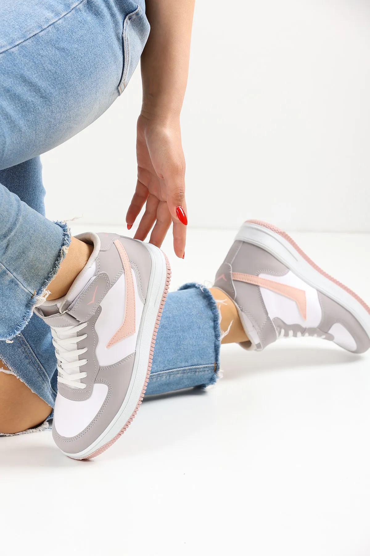 en7  Weiß Grau Unisex Sportschuhe 2185