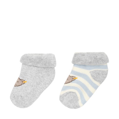Socken 2er Pack GOTS, hellblau