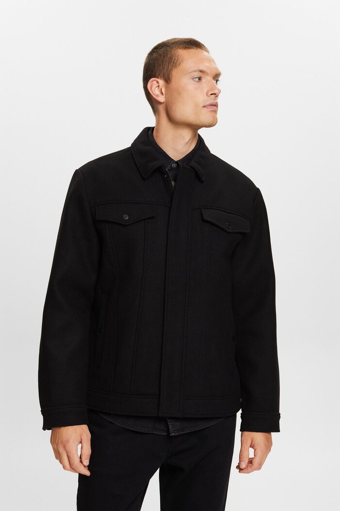 Truckerjacke aus Wolle