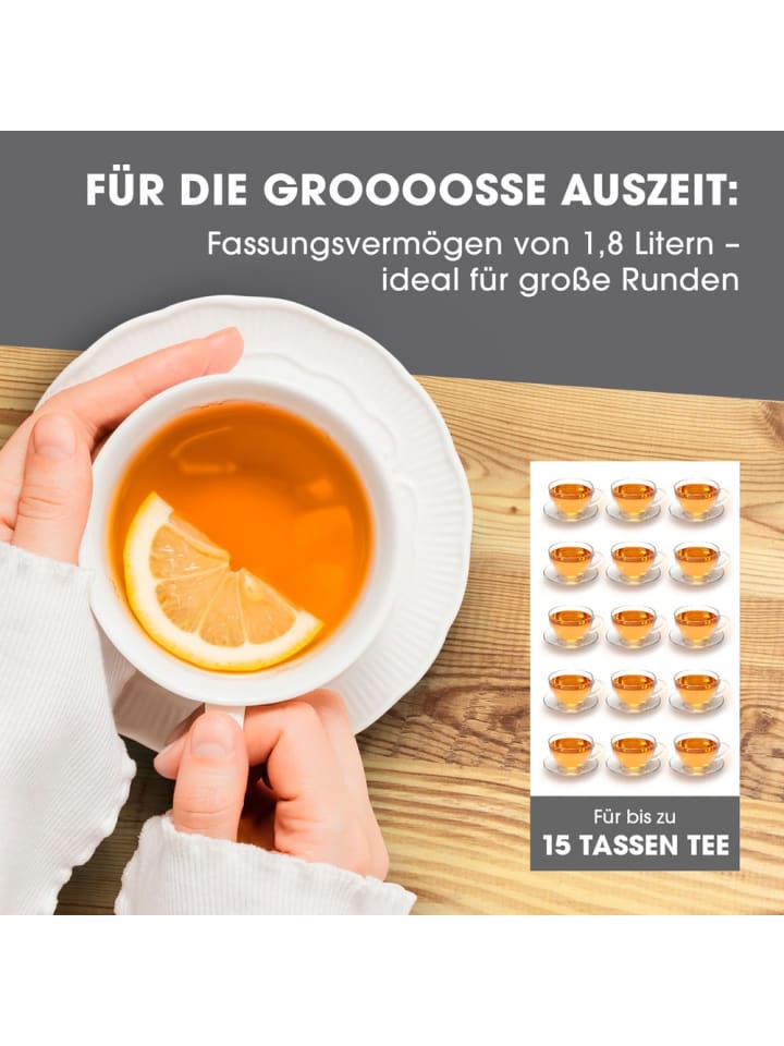 Gourmetmaxx GOURMETmaxx Wasserkocher - 1,8l - Edelstahl günstig kaufen onesize
