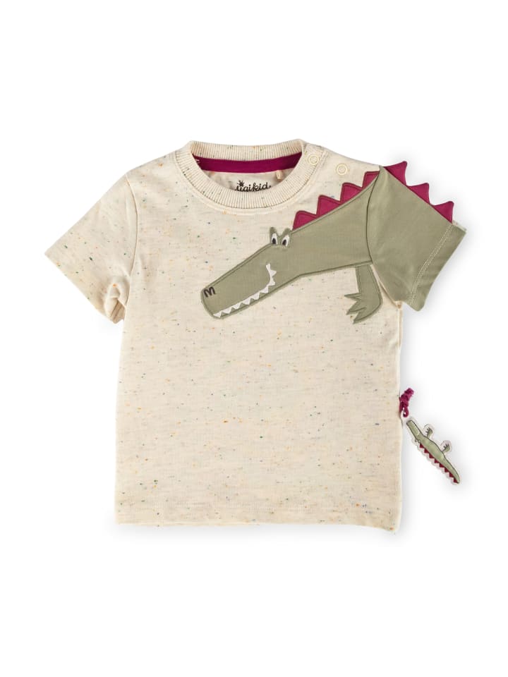 Sigikid T-Shirt Happy Crocodile in ecru bunt meliert günstig kaufen