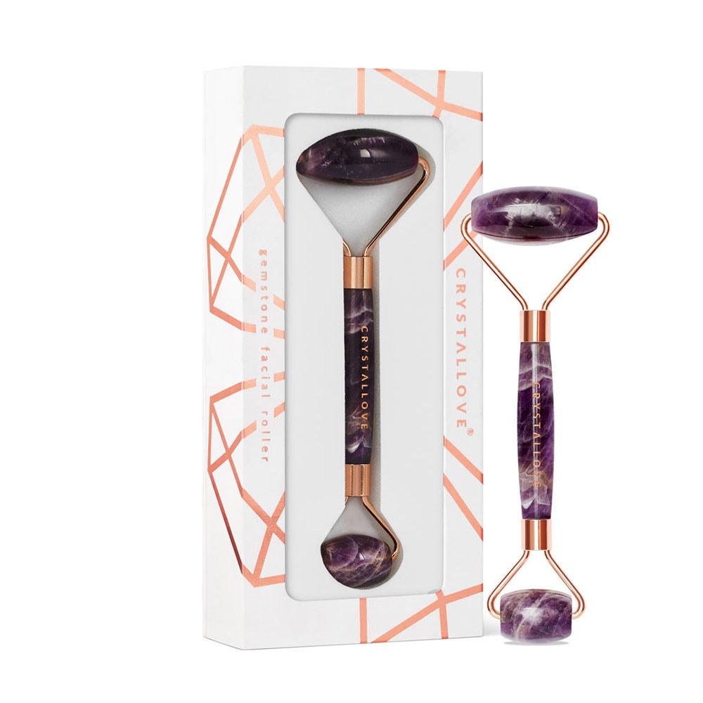 crystallove CRYSTALLOVE Amethyst roller Roller pour massage du visage