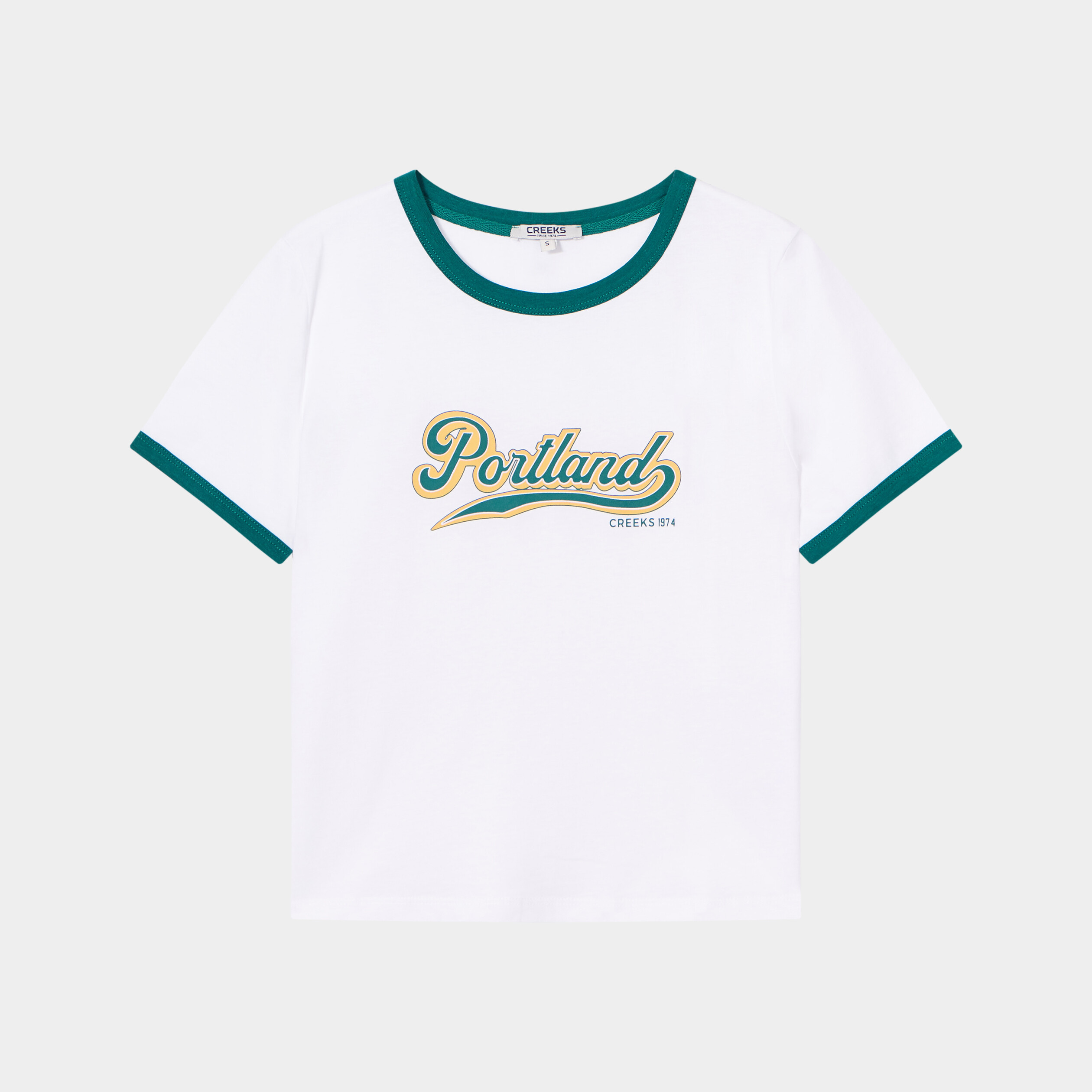 T-shirt ajusté manches courtes Creeks ecru femme | La Halle