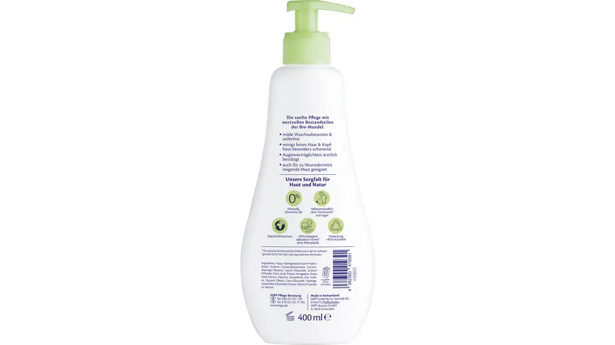 HiPP Babysanft Haut und Haar Waschgel 400 ml