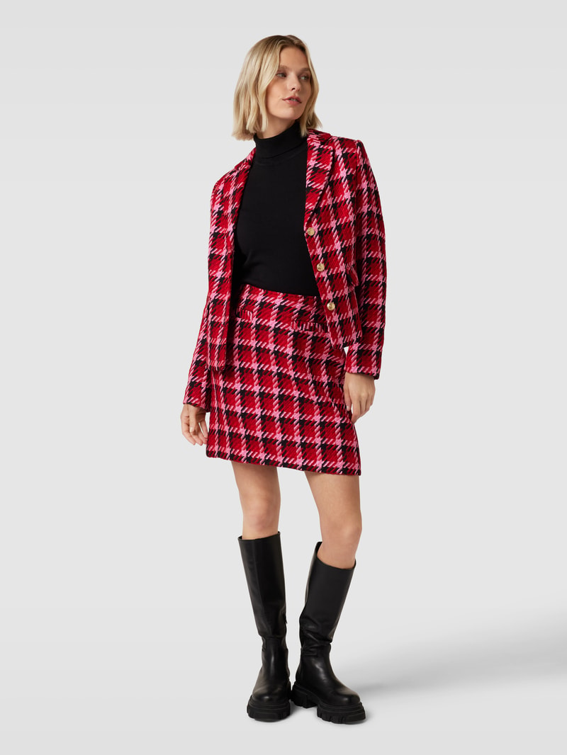 Blazer mit Allover-Muster in rot