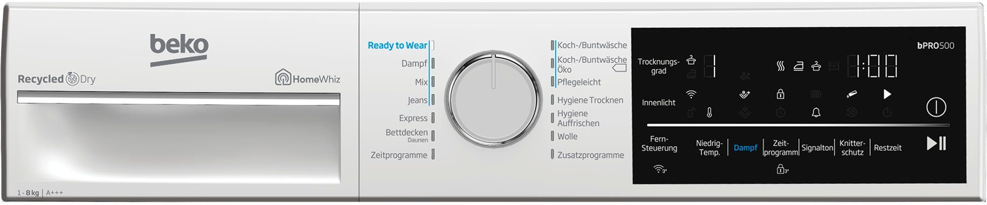 BEKO Wärmepumpentrockner B5T62243W, 8 kg