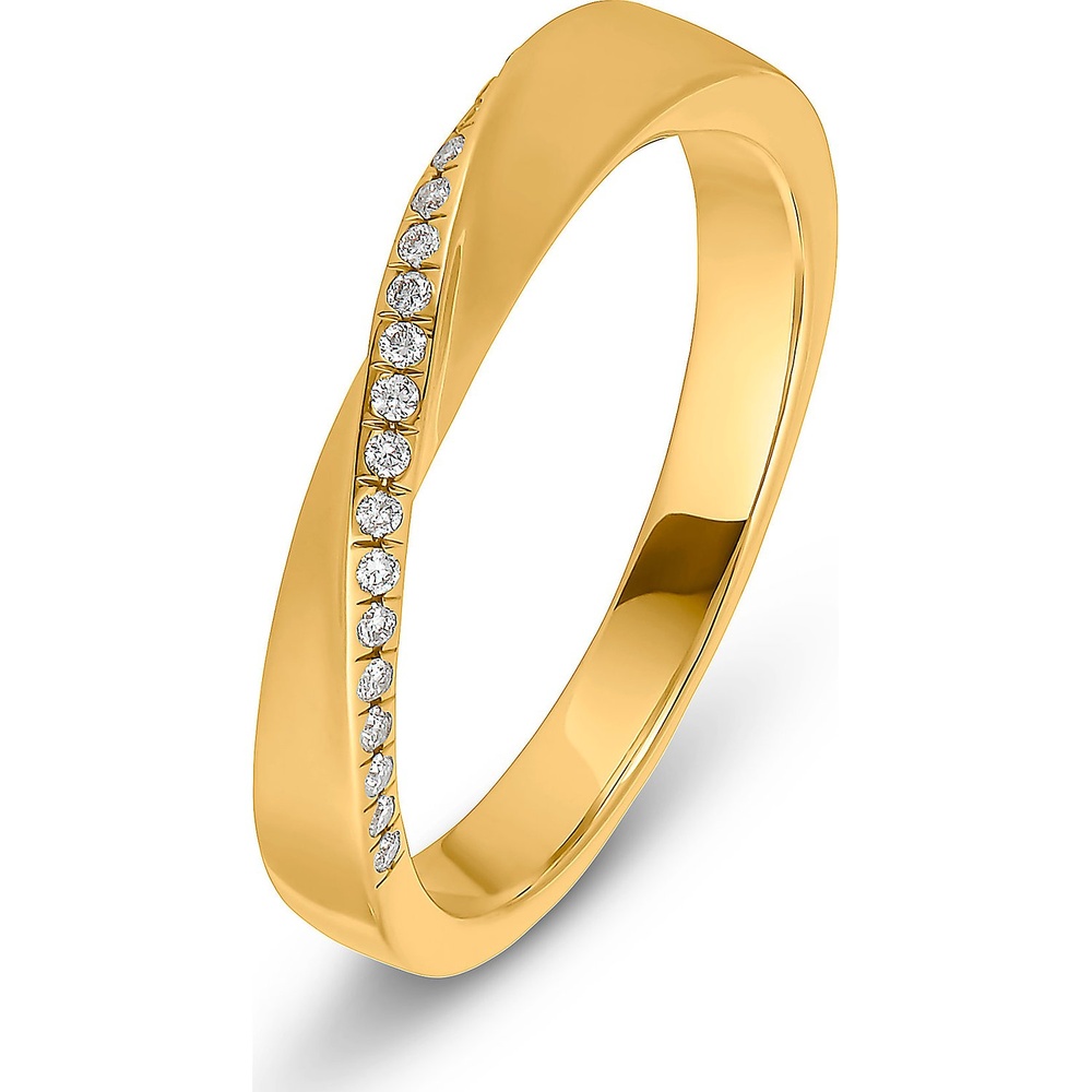 Valeria Bague pour femme 585 Or jaune or jaune Bague